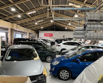 屋根付き大駐車場